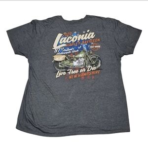 Harley Davidson New Hampshire 2020 Men’s T-shirt size XXL Gray Motorcycles